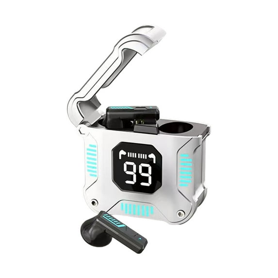 Wireless Earbuds Bluetooth 5.3 Headphones 90 Hrs Playtime Earbuds with Wireless Charging Case Power Display Over-Ear Earphones with Earhooks Waterproof Stereo Headset