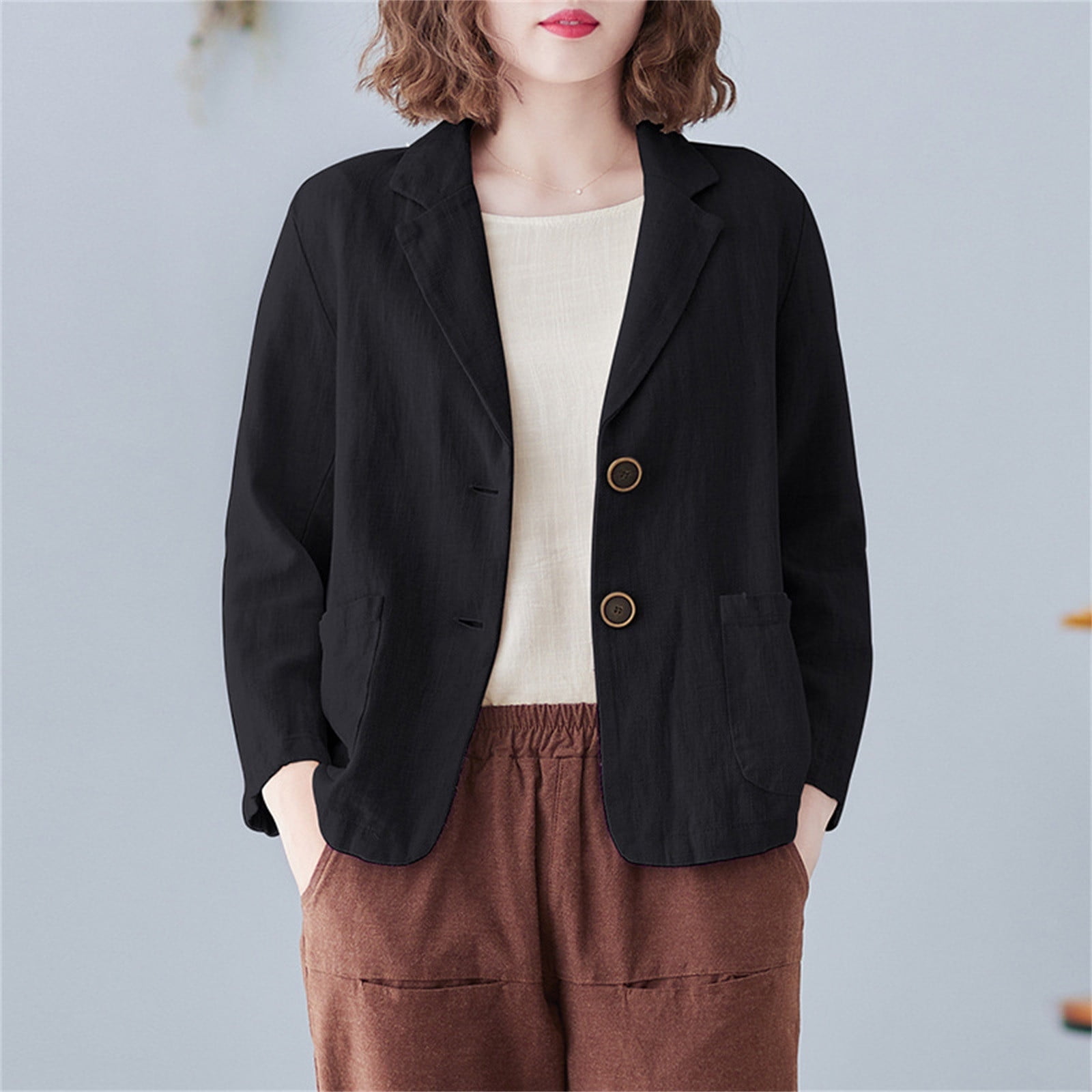 ZengYing Winter Jackets for Women, Womens Casual Open Front