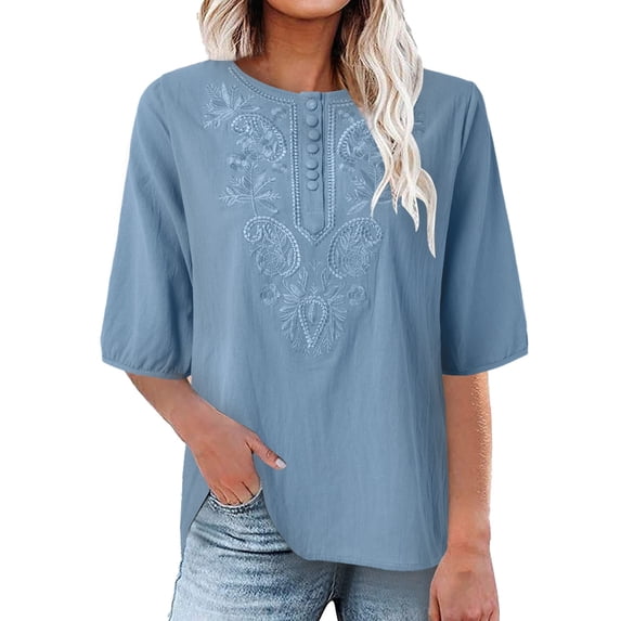 Clothing 2025 Womens Casual Short Sleeve Button Down Shirts Summer Plain Top Blouses with Pockets Womens Short Sleeve Button Down Shirts Official Collar Blouse Basic Simple Dress Shirt