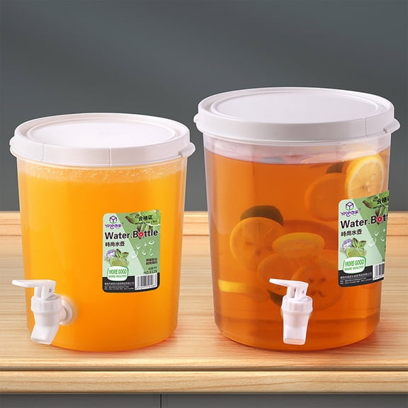 Clearance Sales karymi 3.5L Refrigerator Drink Dispenser Cold Water Kettle Cold Water Container with Spigot and Lid Transparent Leak Proof Beverages Storage Container Drink Bucket for Juices Iced