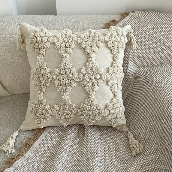 Clearance Sales karymi Boho Throw Pillow Covers 17x17 of Decorative Cushion Case Striped Pillows Cover Pillow Cases Pillowcase for Sofa Couch Bed Home Decor Gifts for Women up to 90% off