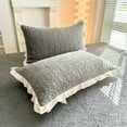 thumbnail image 1 of karymi Milk Velvet Pillowcase Winter Velvet Lace Pillowcase Fiber Pillow Core Isolation Layer Pillow Yellowing Cover Hotel Protection Breathable Oil Proof Friendly, 1 of 6