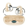 thumbnail image 1 of Open-Ear Headphones, Adjustable Ear Hooks, Ultra-Comfort, Snug Fit, Powerful Sound, Clear Calls, LED Lights, 36H Playtime, Bluetooth 5.4 Earbuds, Multipoint Connection, 1 of 1
