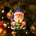 thumbnail image 1 of Clearance Santa Christmas Tree Hanging Decorations Indoor, Cute Christmas Decorative Ornaments, Acrylic Christmas Tree Pendants for Home, 1 of 6