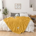 thumbnail image 1 of Clearance Save Cooling Blanket, Hwkond Fleece Blanket, Gift Blanket, Fleece Air Conditioning Blanket, Nap Blanket(Yellow,70x100cm), 1 of 6