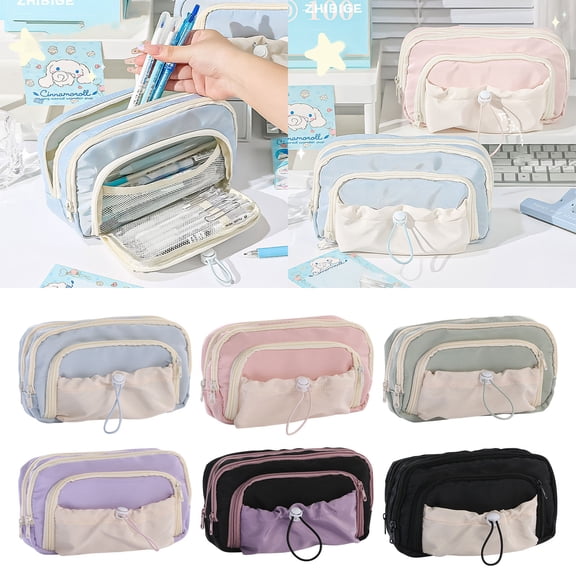 Clearance Save Pencilcase, Large Capacity New Junior High Pencil Stationery Bag
