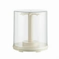 thumbnail image 1 of Clearance Saving Rotating Clear Display Case for Large Doll Keychains, Display Stand for Plush Dolls, Storage Box for Dolls, Dust and Moisture Proof, All-Round Display, Figurines (NO Dolls) (White), 1 of 5