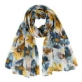 Clearance! Scarf for Women Women's Floral Print Scarf Simple Cotton and