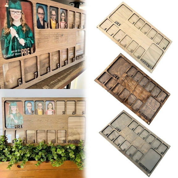 Clearance! School Years Picture Frames Pre-K To 12 Graduation School Photo Frame, School Photo Frame for Graduation Gifts&Party Decor,Wooden School Photo Frame Walmart Pallets