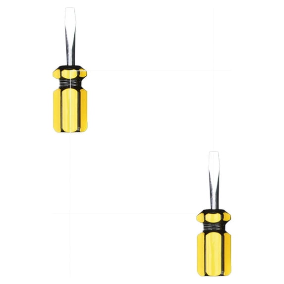 Clearance Screw tightening under $5,Hardware Tools PVC Handle Driver Metric Single Use Steel Flathead Screwdriver 2PC