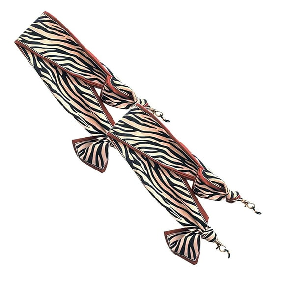 Clearance Screw tightening under $5,Trend Silk Scarves Ribbon Mask Mlings Glasses Two-use Rope Glasses Chain 2PC