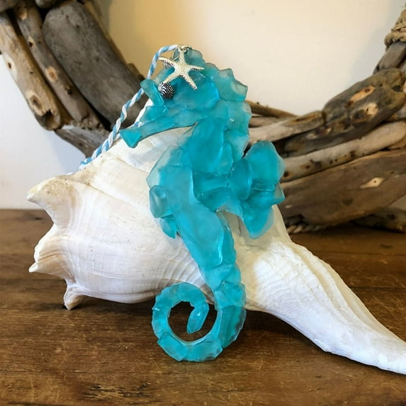 Clearance! Sea Glass Art Pendants | Creative Handicrafts | Exquisite and Home Decor Artwork 1X Pendant