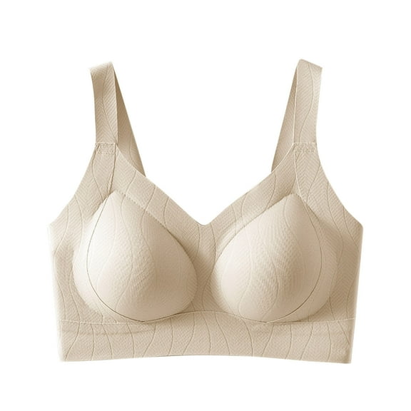 Clearance Seamless Bras For Women No Underwire Bralettes Full Coverage Brassiere Plain Basic Corset Supportive Push Up Underwear Women's Sports Bras