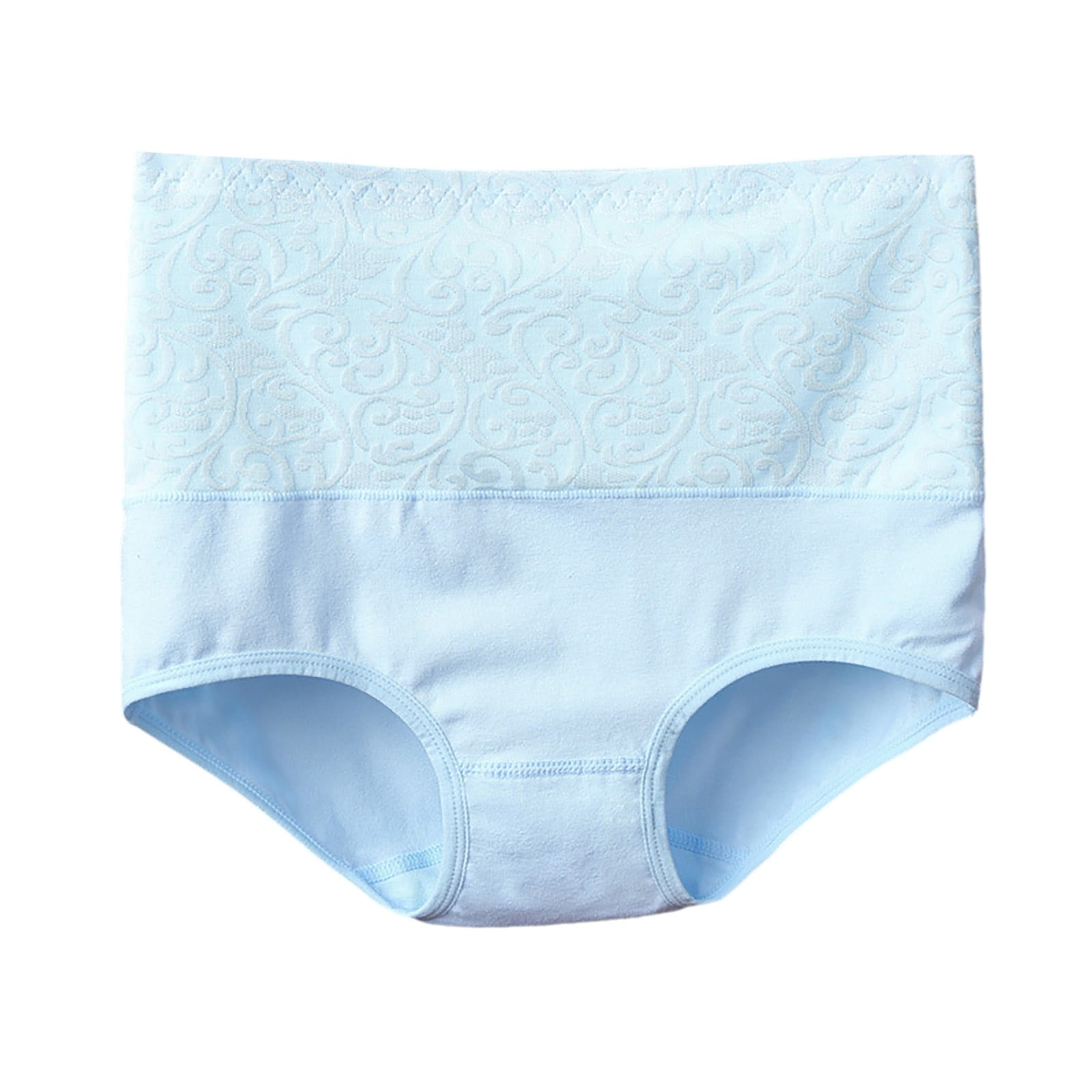 Seamless Underwear for Women Thong Solid Color Cotton High Waisted No