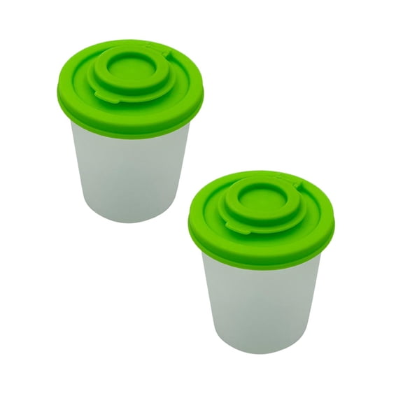 Clearance Seasoning Box under $7 Pepper Shakers Proof Set Of Shaker To Go Camping Picnic Outdoors Kitchen Lunch Boxes Travel Set Clear With Red Covers Lids Plastic Airtight