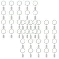 thumbnail image 1 of Clearance Securing clip under $7,Metal Curtain Hook 25MM Inner Diameter Curtain Ring Clip Roman Ring 20PC 2PC, 1 of 3