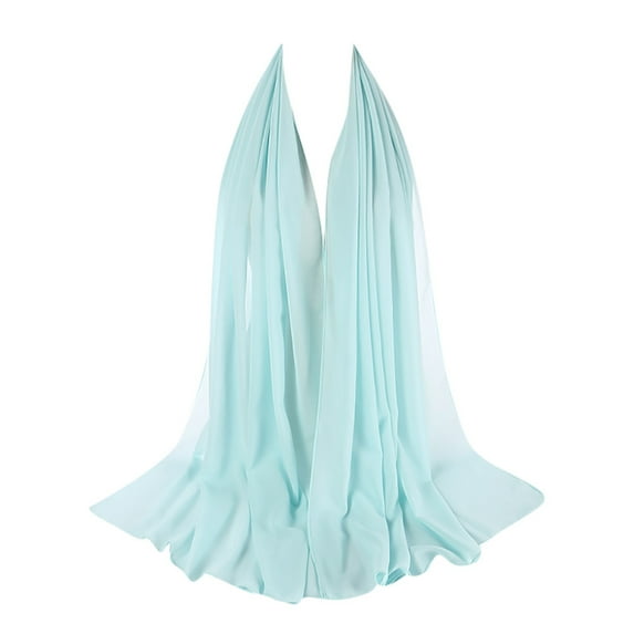 Clearance! Seductiva Hair Scarf for Women Women Plain Bubble Chiffon Scarf Hijab Wrap Printe Shawls Headband Hijabs Polyester Scarf 1PC