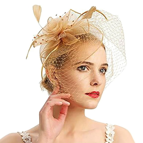 Clearance! Seductiva Headbands for Women Hats for Women Fascinators Womens Pillbox Flower Hat for Tea Party Ball Wedding Lady Headscarf 1PC