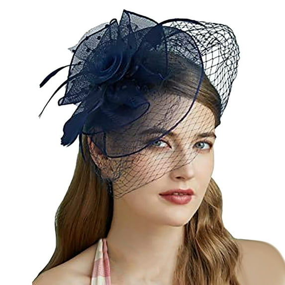 Clearance! Seductiva Headbands for Women Hats for Women Fascinators Womens Pillbox Flower Hat for Tea Party Ball Wedding Lady Headscarf 1PC