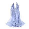 thumbnail image 1 of Seductiva Mulberry Silk Scarfs Women Women Plain Bubble Chiffon Scarf Hijab Wrap Printe Shawls Headband Hijabs Polyester Scarf 1PC, 1 of 2