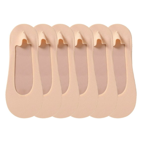 Seductiva Women's No Show Liner Socks Women's Ultra Thin Solid Color Sports and Leisure Silicone Anti Non Falling Heel Shallow Mouth No and Breathable Socks 3PC