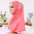 thumbnail image 1 of Clearance! Seductiva Yoga Workout Head Bands Hijab Double Loop Slip On Scarf Pull Over Crepe Convenient Shawl Headscarf Muslim Hat 1PC, 1 of 2