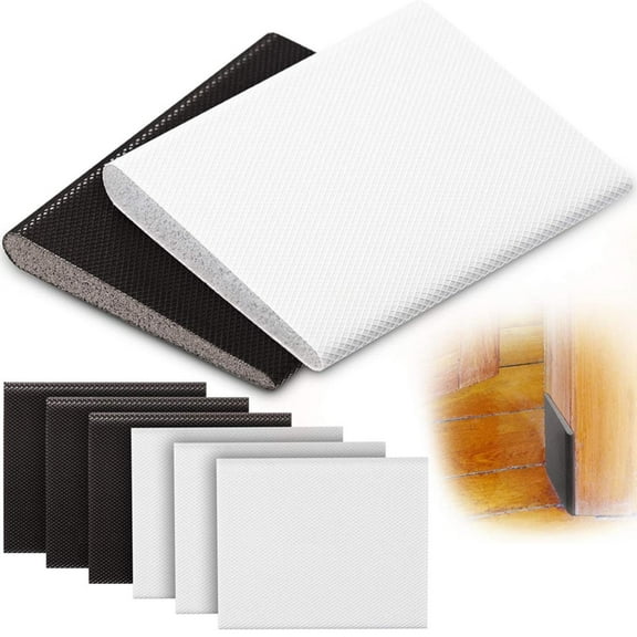 Self-Adhesive Door Corner Seal White 10Pcs