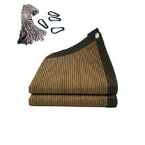 Hvmvliv Shade Cloth Sun Shade Commercial Outdoor Shade Cover Sand Rectangle Heavy Duty Permeable Backyard Shade Cloth For Pool Garden Sandbox Sunshade for Patio Backyard Coffee-78x118in