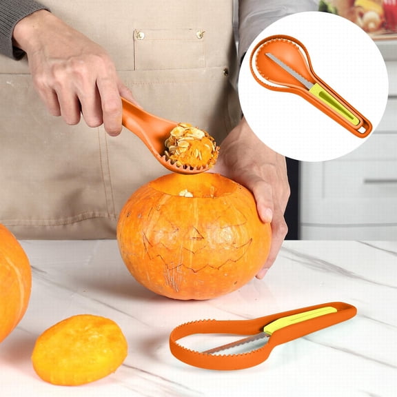 Clearance Shaver under $6 3 In 1 Nesting Pumpkin Tool Set Halloween Pumpkin Carving Kit For Beginners And Pros For Halloween Door Decorations