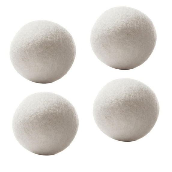Surpdew Nike Sheep 4-Pack Wool Dryer Balls Reusable Natural Fabric Softener 6Cm 4Pcs