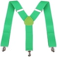 thumbnail image 1 of Clearance! Shiogb, Adult Men's Suspenders Green, Suspenders for Men Adjustable Elastic Y Back Suspender Strong Clips, Feiquan Green, 1 of 9