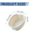 thumbnail image 1 of Clearance By Shiogb Foot Soaking Bathtub Large Foot Basin Solid Soaking Foot Bucket Massage Bathtub Exfoliating Pedicure Foot Spa Bath Bucket For Men and Women, 15X13X5.9 Incheswhite, 1 of 5