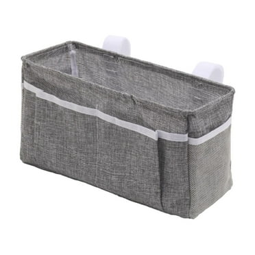 Clearance! Shiogb, Storage Bag Dark Grey, Bedside Caddy Bedside Storage Organizer Table Cabinet Hanging Storage Organizer Canvas Bedside Pocket Under Mattress Holder Bag for Book