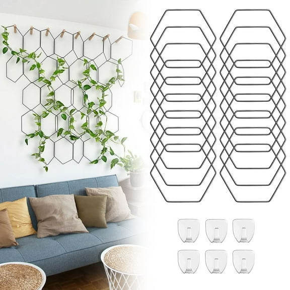 Clearance! Shishian Plant Trellis Indoor 18 Chain Trellises For Indoor And Outdoor Climbing Plants Upgraded Indoor Plant Chain Trellises Suitable For Potted Plants Metal Hanging Plant Garden Wall Fram