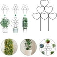 thumbnail image 1 of Clearance! Shishian Plant Trellis Indoor Plant For Climbing Plants Small Metal Wire Stackable Garden Heart Shaped For Vine Plant Support Indoor Decoration Plant Climbing Hold Plant Stakes For Indoor P, 1 of 7