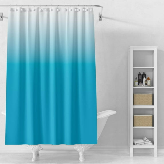 Clearance Shower Curtain under $10 Fabric Shower Curtain Grey Gradual Water Shower Curtain For Bathroom Decor Accessories Set With Hooks 180*180cm 1 Panel