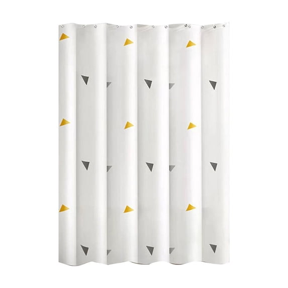 Hvmvliv Shower Curtain (47x70in) Modern Bathroom Shower Curtain Water-Proof Printed Bath Curtain Toilet Partition Curtain Non-Punching Bathroom Necessities Multicolor