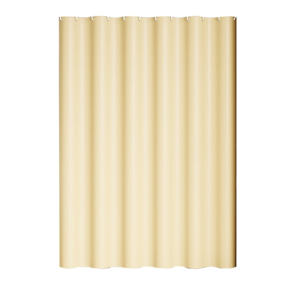 Hvmvliv Shower Curtain with Hooks (70x47in+9pc hooks) Bathroom Shower Curtain Set Water-Proof Matte Shower Curtain Toilet Partition Curtain Non-Punch Holes with Hook Yellow