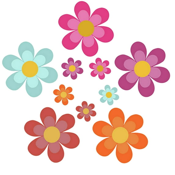 Clearance!Shower Floor Non Slip Stickers, Anti Slip Shower Stickers, Non Slip Decal Sticker Strips, Colorful Sunflower Anti Slip Bathtub Strips, 10PCS Adhesive Shower Sticker