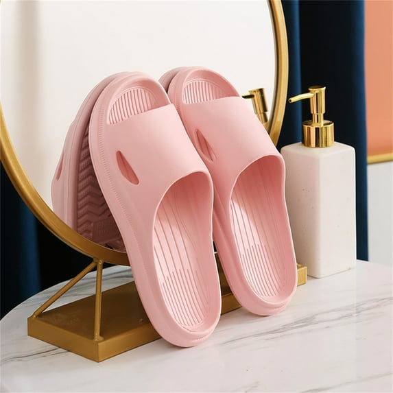Clearance!Shpwfbe Shoes For Women Cloud Slides Shower Slippers Bathroom Extremely Comfy Cushioned Thick Sole Slippers Beachsandalias Para Mujersandals Women