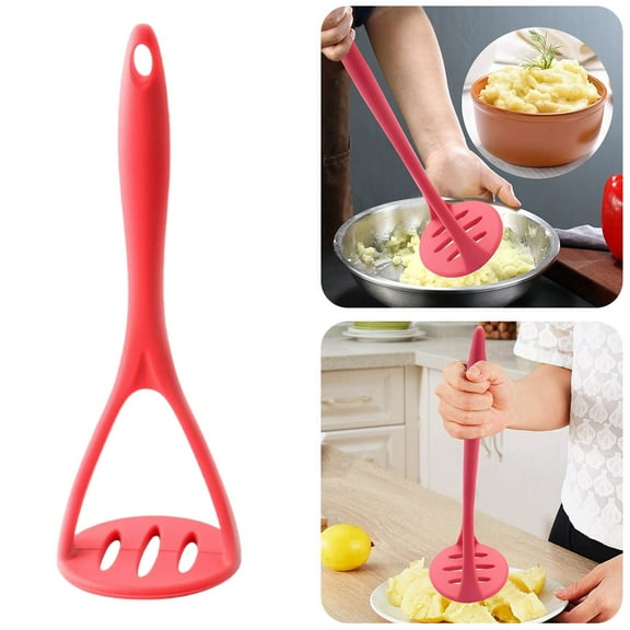 Clearance! Silicone Potato Masher for Home Kitchen Use A Practical and Tool with Efficient Mashing Design and Versatile Functionality for Various Foods 1 Masher