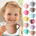 thumbnail image 1 of Clearance Silicone Straw Cup for Baby, Baby Straw Cups 6-12 Months, Silicone Cups with Straw Feeding Cups, Cups with Lids Water Bottle Water Cup Straw Cup Cup with Cover, 1 of 5