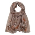 thumbnail image 1 of Clearance Silk Scarves Printed Foral Long Scarf Muslim Headscarf Thin Summer Scarf Silk Scarf, 1 of 3
