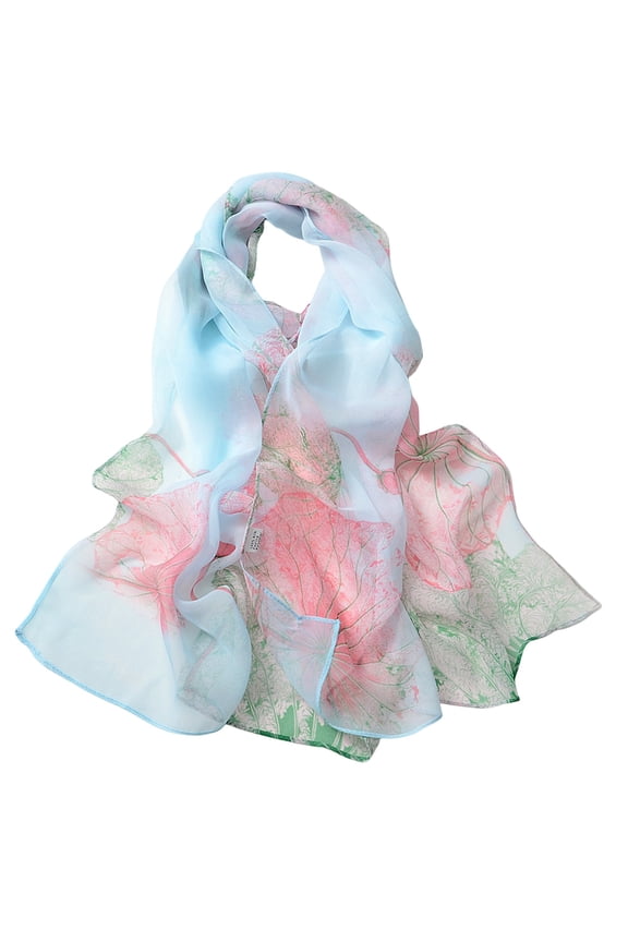Clearance Silk Scarves Scarfs for Women Lightweight Print Floral Pattern Scarf Shawl Fashion Scarves Sunscreen Shawls and Wraps for Spring