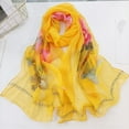 thumbnail image 1 of Clearance Silk Scarves Scarfs for Women Lightweight Print Floral Pattern Scarf Shawl Fashion Scarves Sunscreen Shawls and Wraps for Spring, 1 of 3