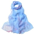 thumbnail image 1 of Clearance Silk Scarves Scarfs for Women Lightweight Print Floral Pattern Scarf Shawl Fashion Scarves Sunscreen Shawls and Wraps for Spring, 1 of 3