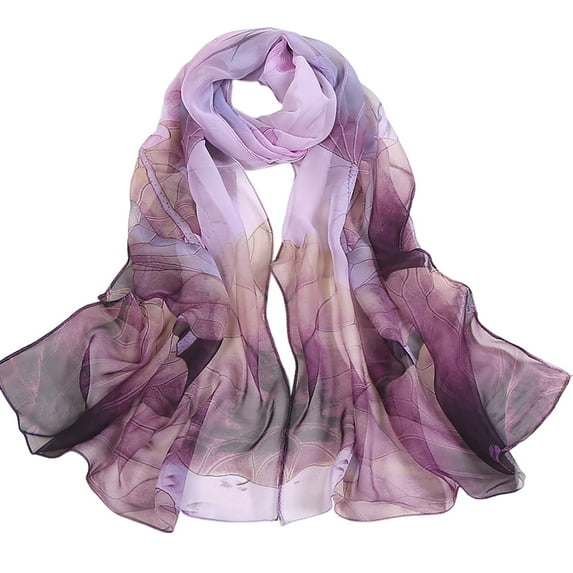 Clearance Silk Scarves Summer Sunscreen Scarf Beach Scarf Long Thin ...