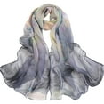 thumbnail image 1 of Clearance Silk Scarves Summer Sunscreen Scarf Beach Scarf Long Thin Scarf, 1 of 3