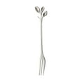 thumbnail image 1 of Hvmvliv Silverware Sets Mini Leaf Dessert Forks Set - 4.8Inch Stainless Steel Fruit, Cake Forks - Wonderful for Party & Home Use Silver, 1 of 3