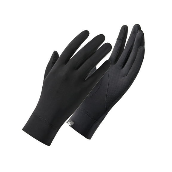 Skpblutn Glove Non Slip Sun Protection Protection Driving Summer Outdoor Gloves Black One Size
